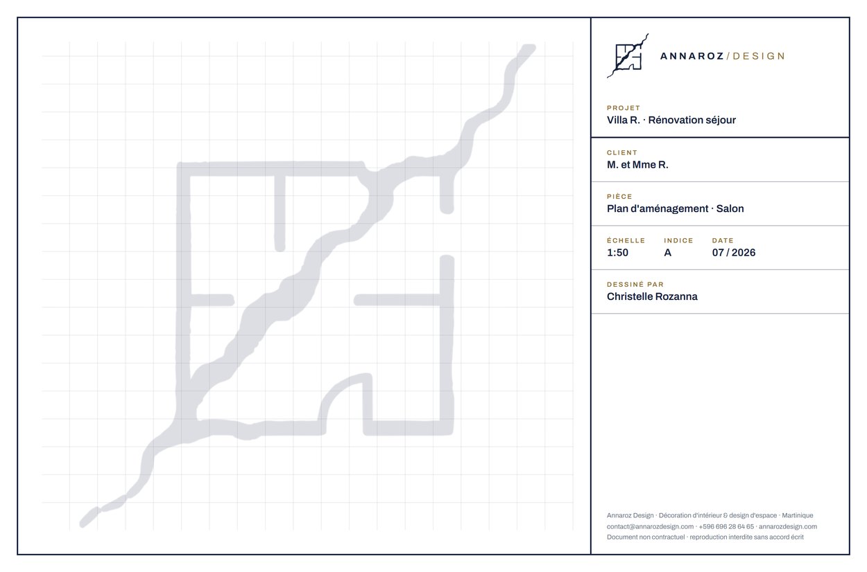 Cartouche de plan Annaroz Design