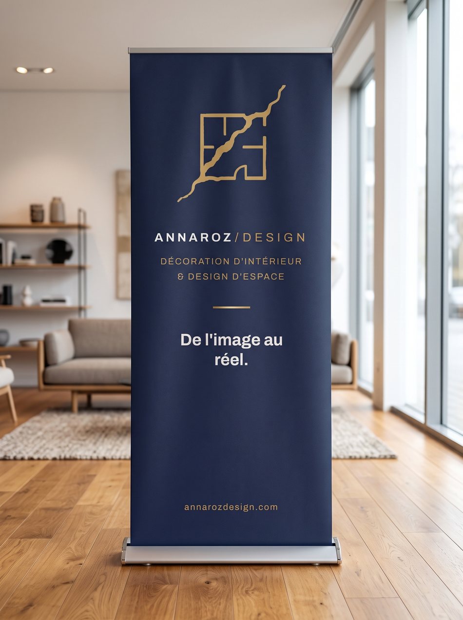 Roll-up Annaroz Design en showroom